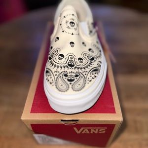 Vans Bandana Classic Slip On Day of the Dead Skulls